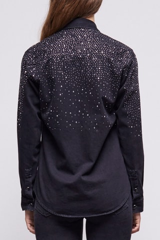 Chemisier en jean - Noir