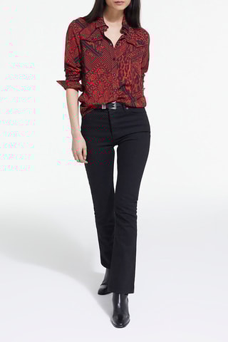 Chemisier - Rouge et noir