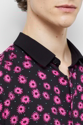 Chemise regular Rose et noir
