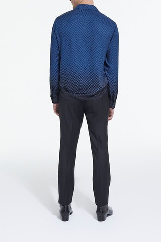 Chemise Bleu cobalt et noir