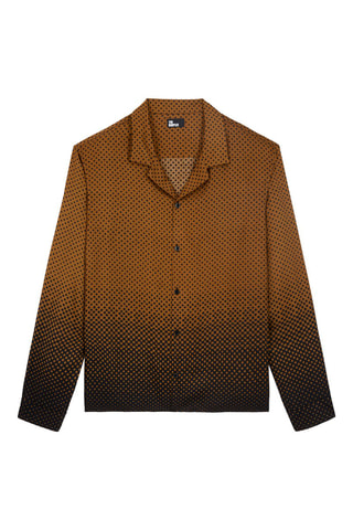 Chemise Camel et noir