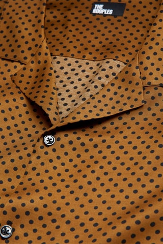 Chemise Camel et noir