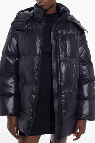 Doudoune à capuche - Noir