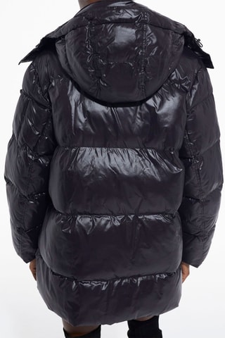 Doudoune à capuche - Noir