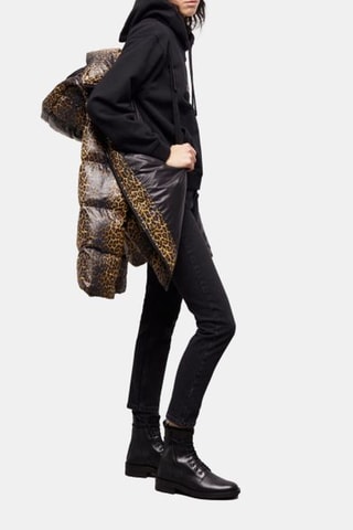 Doudoune à capuche - Jaune et noir