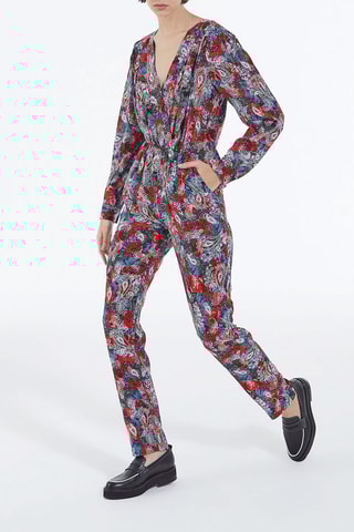 Combinaison en soie - Rouge