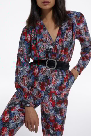 Combinaison en soie - Rouge