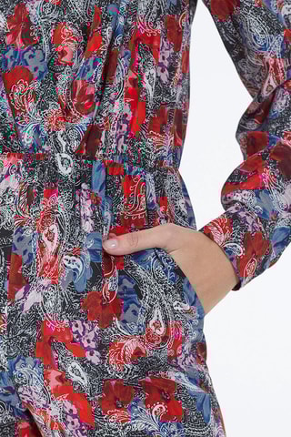 Combinaison en soie - Rouge