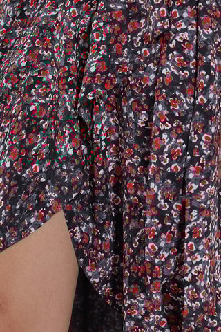 Jupe portefeuille taille haute - Noir