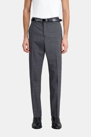 Pantalon de costume en laine - Noir et blanc