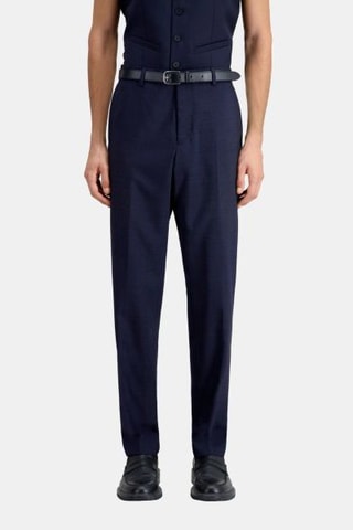 Pantalon de costume en laine - Bleu marine