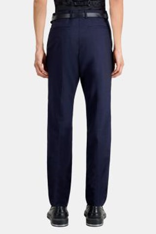 Pantalon de costume en laine - Bleu marine