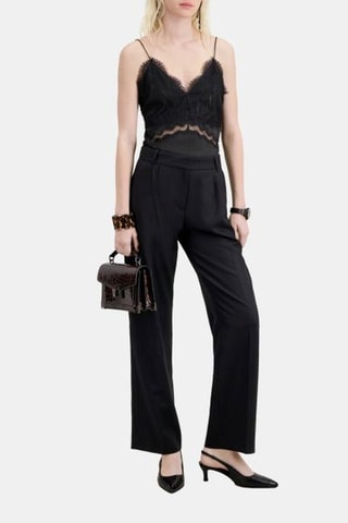 Pantalon de costume en laine - Noir