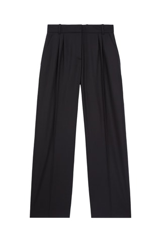 Pantalon de costume en laine - Noir