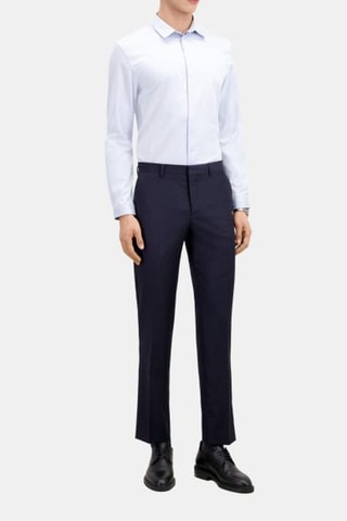Pantalon de costume en laine - Bleu marine