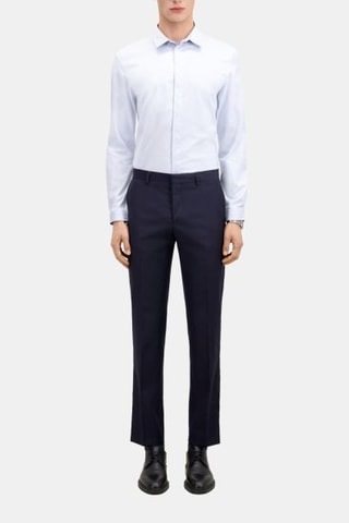 Pantalon de costume en laine - Bleu marine