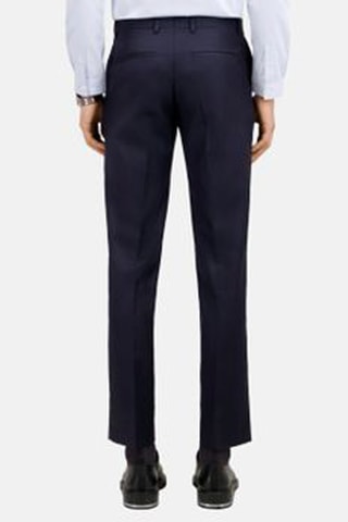 Pantalon de costume en laine - Bleu marine