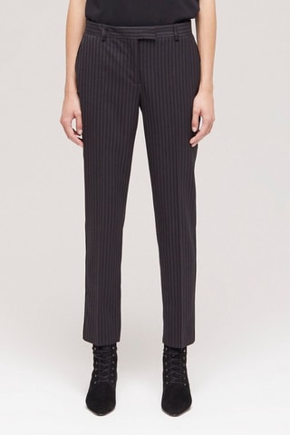 Pantalon de costume en laine - Noir et gris