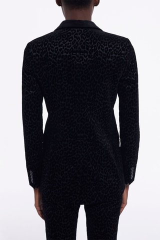 Blazer en velours - Noir