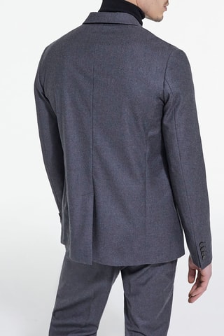 Blazer en laine - Gris chiné