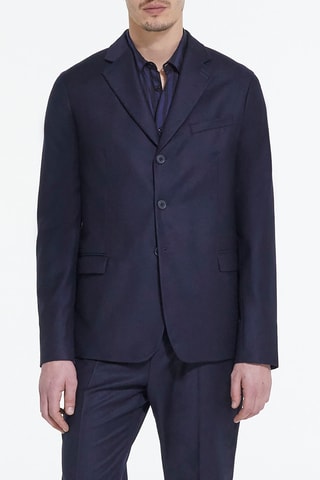 Blazer en laine - Bleu marine