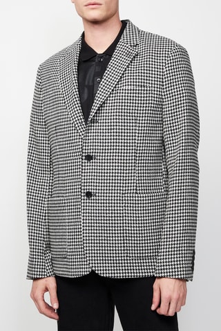 Blazer en laine - Blanc et noir
