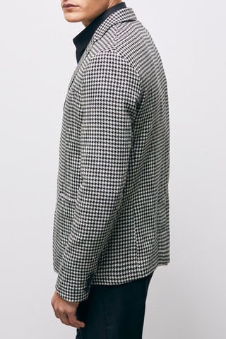 Blazer en laine - Blanc et noir
