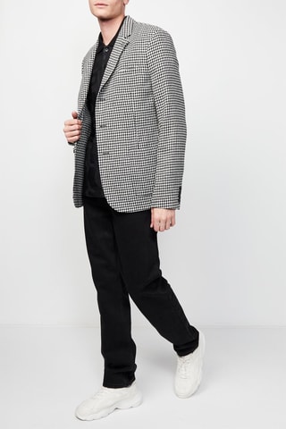 Blazer en laine - Blanc et noir