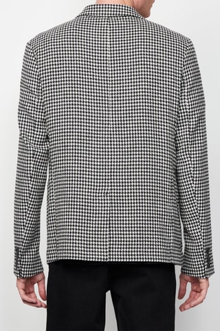 Blazer en laine - Blanc et noir