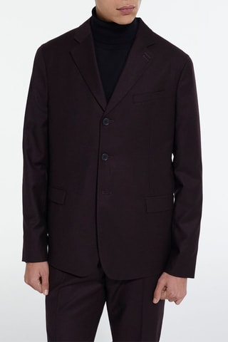 Blazer en laine Marron