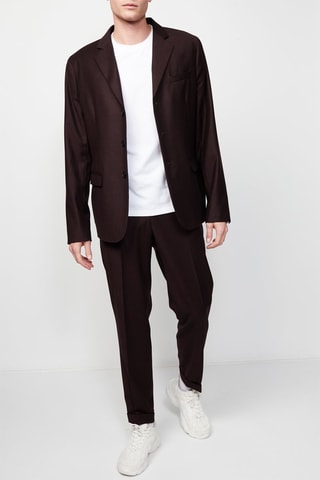 Blazer en laine Marron