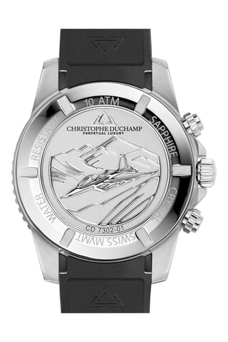 Montre à quartz Swiss Made Ronda Z60 - Chronographe - Noir