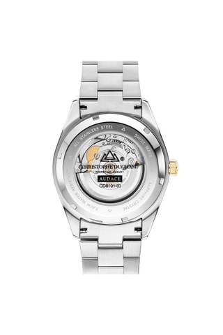 Montre à quartz en acier - Argenté et doré