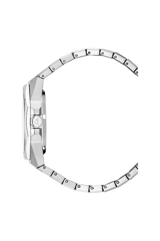 Montre automatique en acier Raidillon Skeleton II - Argenté et gris