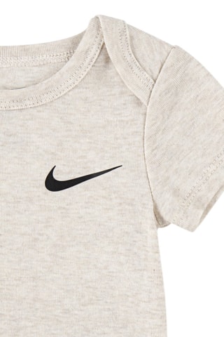 3 bodys Mini Me - Gris foncé chiné et vert d'eau chiné - Nike