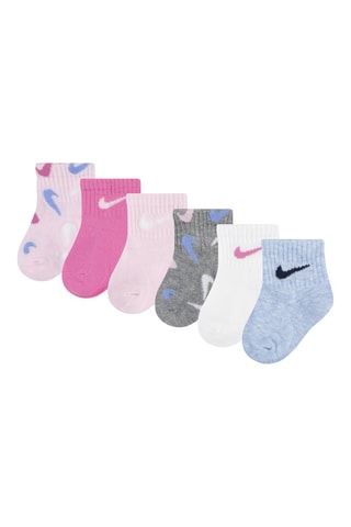 6 paires de chaussettes - Rose et gris chiné