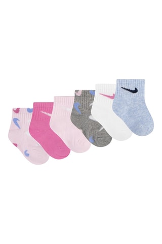 6 paires de chaussettes - Rose et gris chiné