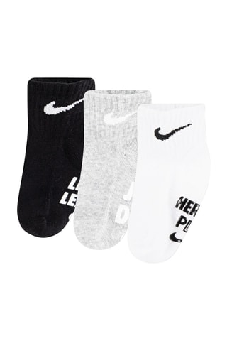 3 paires de chaussettes - Blanc et gris clair chiné