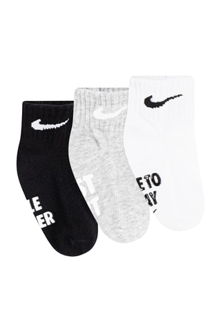 3 paires de chaussettes - Blanc et gris clair chiné