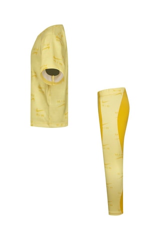 T-shirt et legging - Jaune - Nike