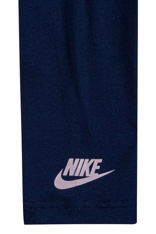 Tunique et legging - Bleu marine et rose