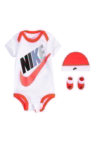 Body, bonnet et chaussons Blanc et rouge - Nike