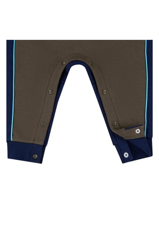 Grenouillère à capuche - Marron et bleu - Nike