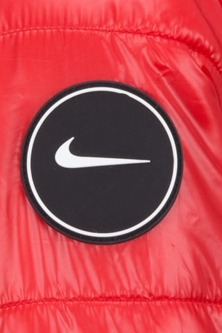 Doudoune à capuche - Rouge et blanc