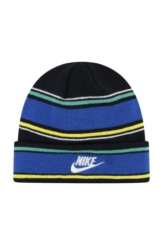 Bonnet et gants - Noir et bleu cobalt