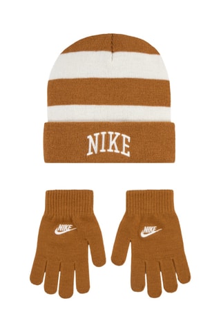 Bonnet et gants - Marron