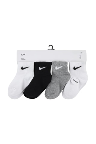 8 paires de chaussettes - Blanc et gris foncé chiné