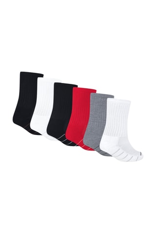 6 paires de chaussettes - Rouge et noir