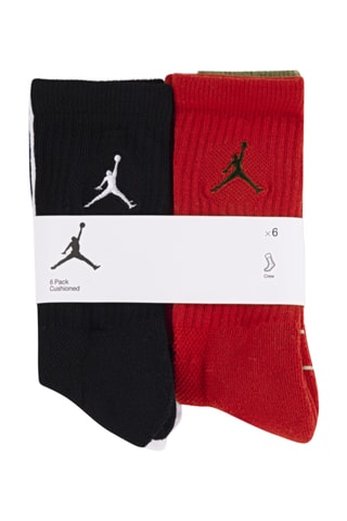 6 paires de chaussettes - Rouge et noir