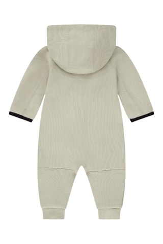 Grenouillère molletonné à capuche - Vert olive